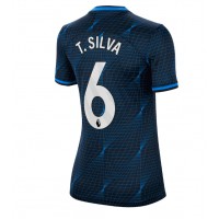 Billiga Chelsea Thiago Silva #6 Borta fotbollskläder Dam 2023-24 Kortärmad